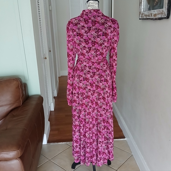 DIANE VON FURSTENBERG Phoenix printed mesh midi wrap dress - Picture 8 of 11